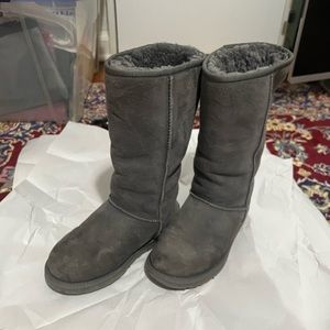 Ugg Classic tall gray grey boots size 6